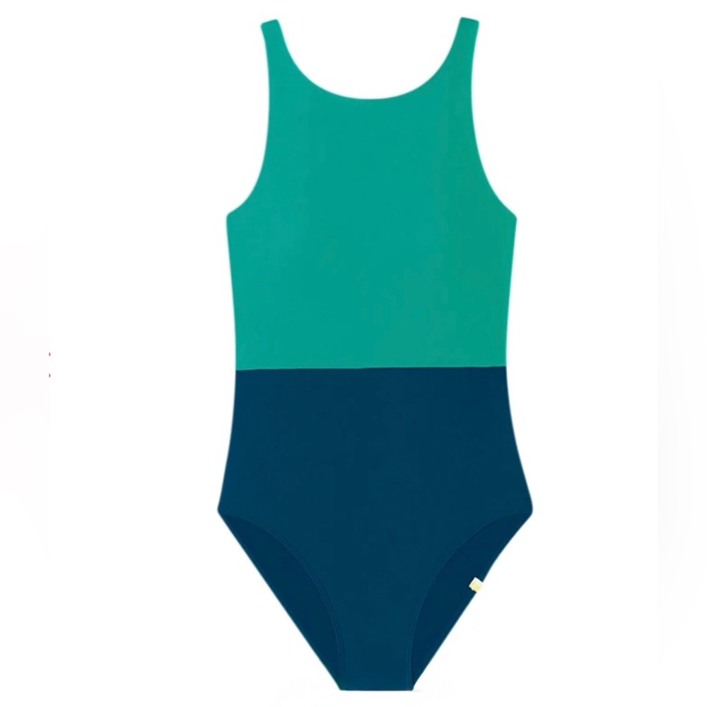 Summersalt Teal and Navy Women Swim One Piece